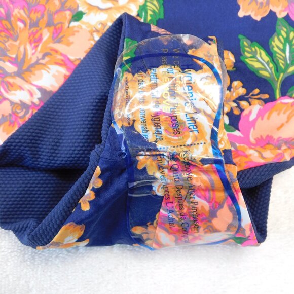 Maaji Dunes Reversible One Piece Swimsuit | Navy Blue & Flowers | NWT | Med - Picture 11 of 13